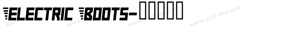 Electric Boots字体转换